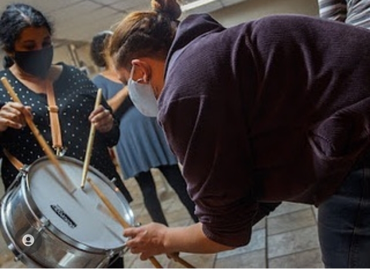 Oficinas de iniciação a percussão Projeto Shalom