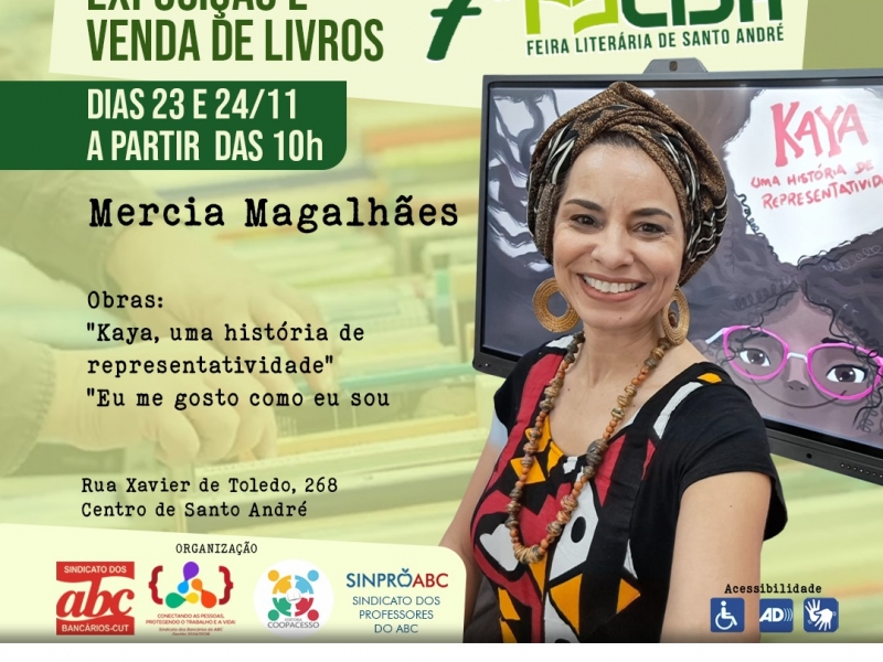 Felisa, Feira Literária de Santo André, dias 22, 23 e 24 de novembro
