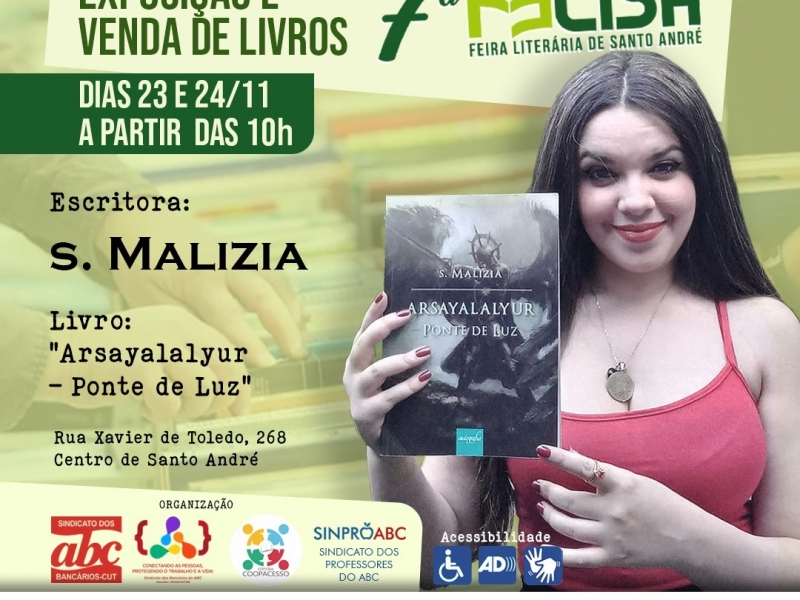 Felisa, Feira Literária de Santo André, dias 22, 23 e 24 de novembro