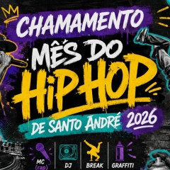 Santo André seleciona projetos de MCs, DJs, breaking e graffiti para o Mês do Hip-Hop